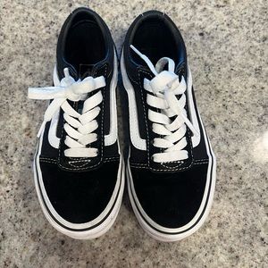 Youth size 12 Vans - black